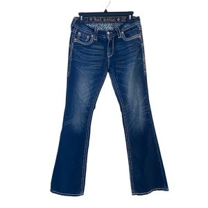 Rock Revival Roselin Low Rise Boot Cut Jeans, Size 29